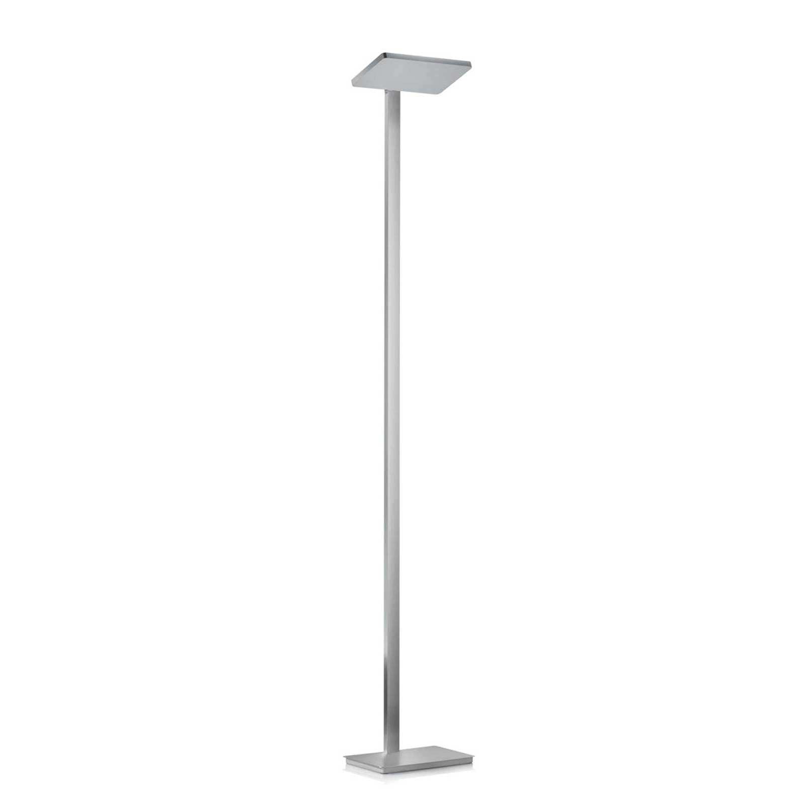 Moderni LED-lattiavalo Geri, matta nikkeli