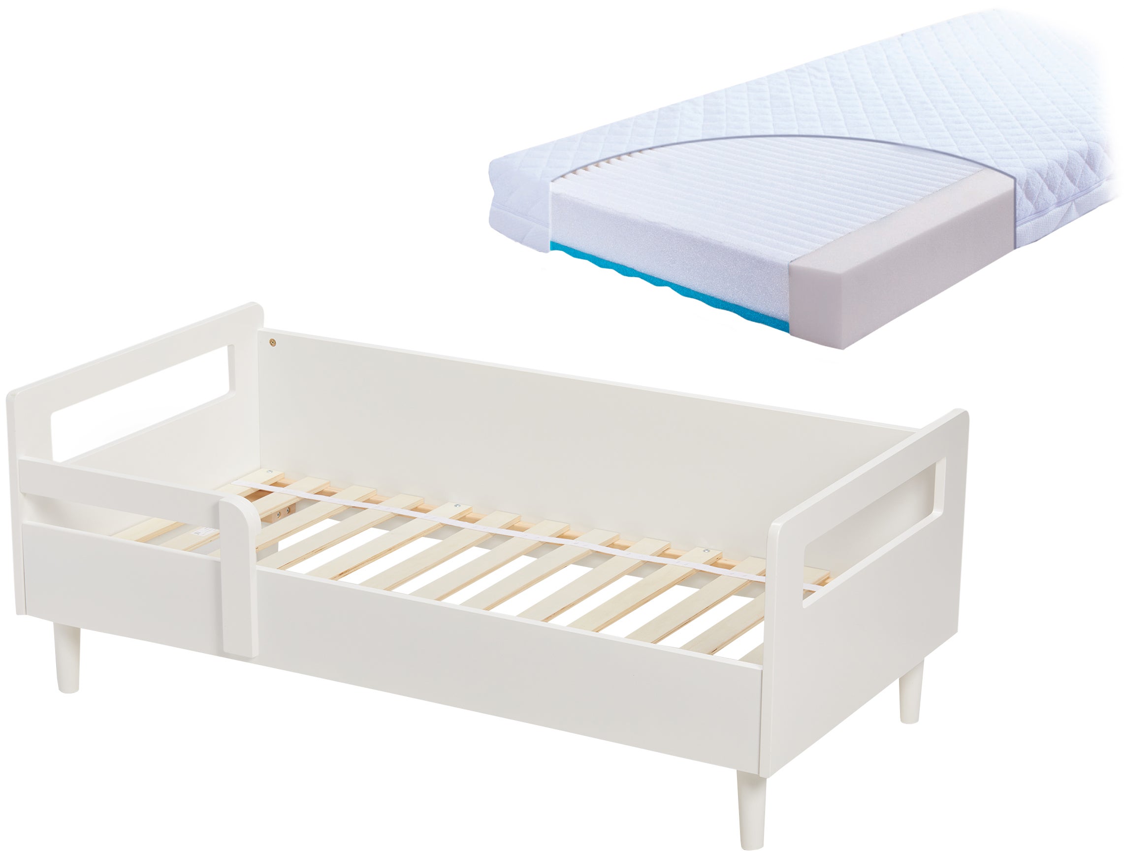 JLY Juniorisänky Classic BabyMatex Carpathia kanssa 70x140