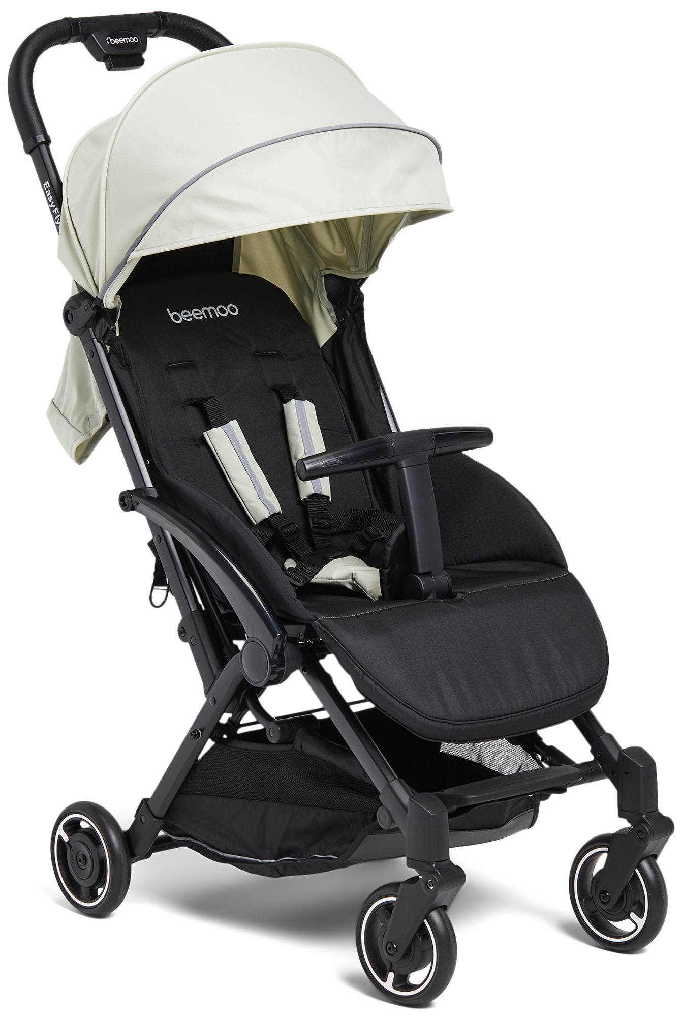 Beemoo Easy Fly Lux 2 Lastenrattaat, Mineral Gray