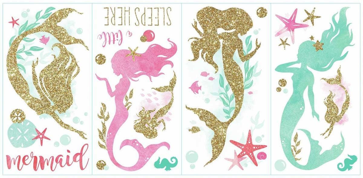 RoomMates Sisustustarrat Little Mermaid