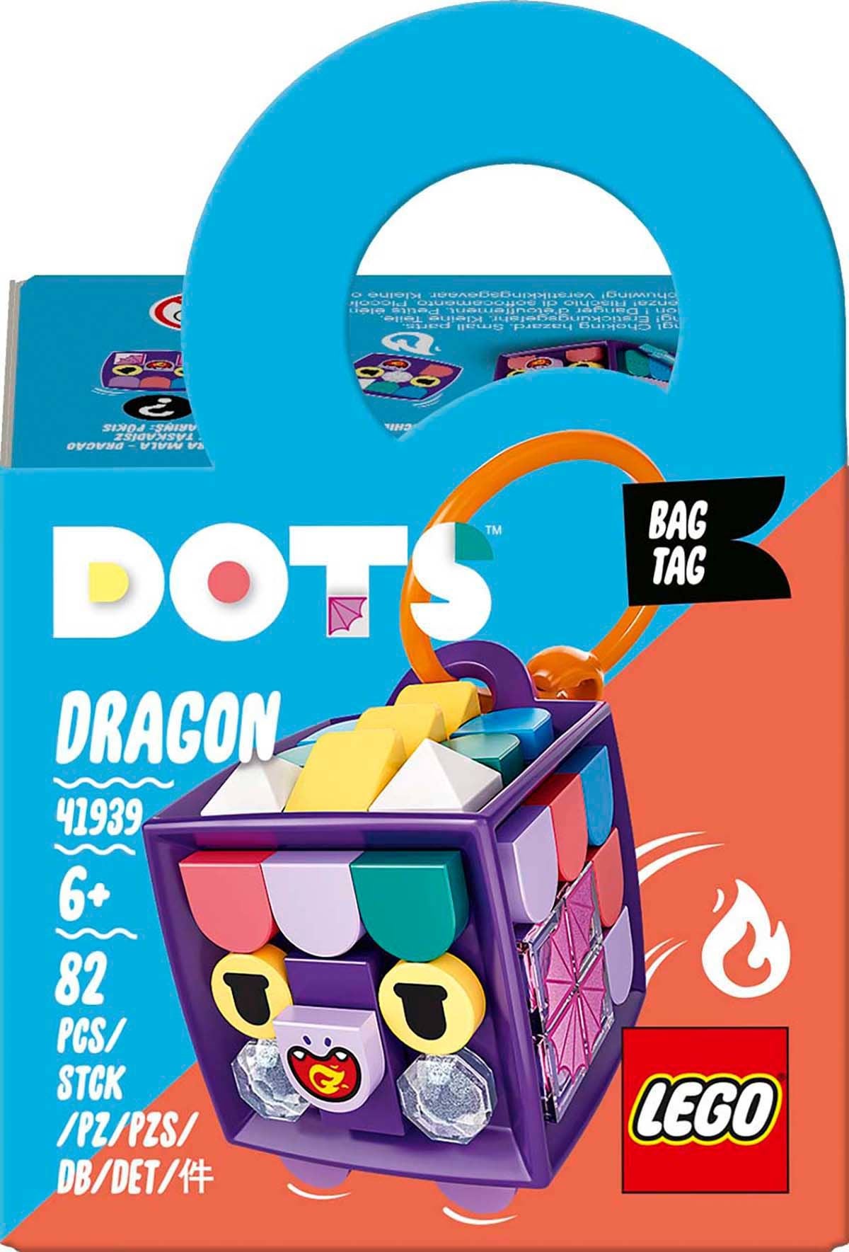 LEGO DOTS 41939 Laukkukoriste – Lohikäärme