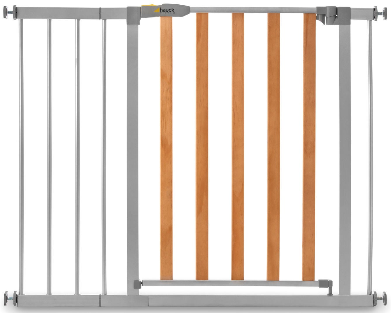 Hauck Woodlock 2 Turvaportti + 21 cm Jatkopala, Silver