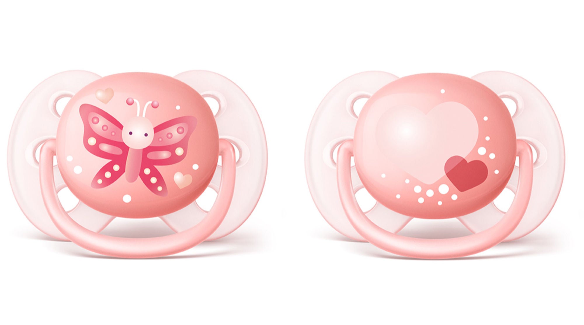 Philips Avent Ultra Soft Tutit 0-6 kk, Vaaleanpunainen