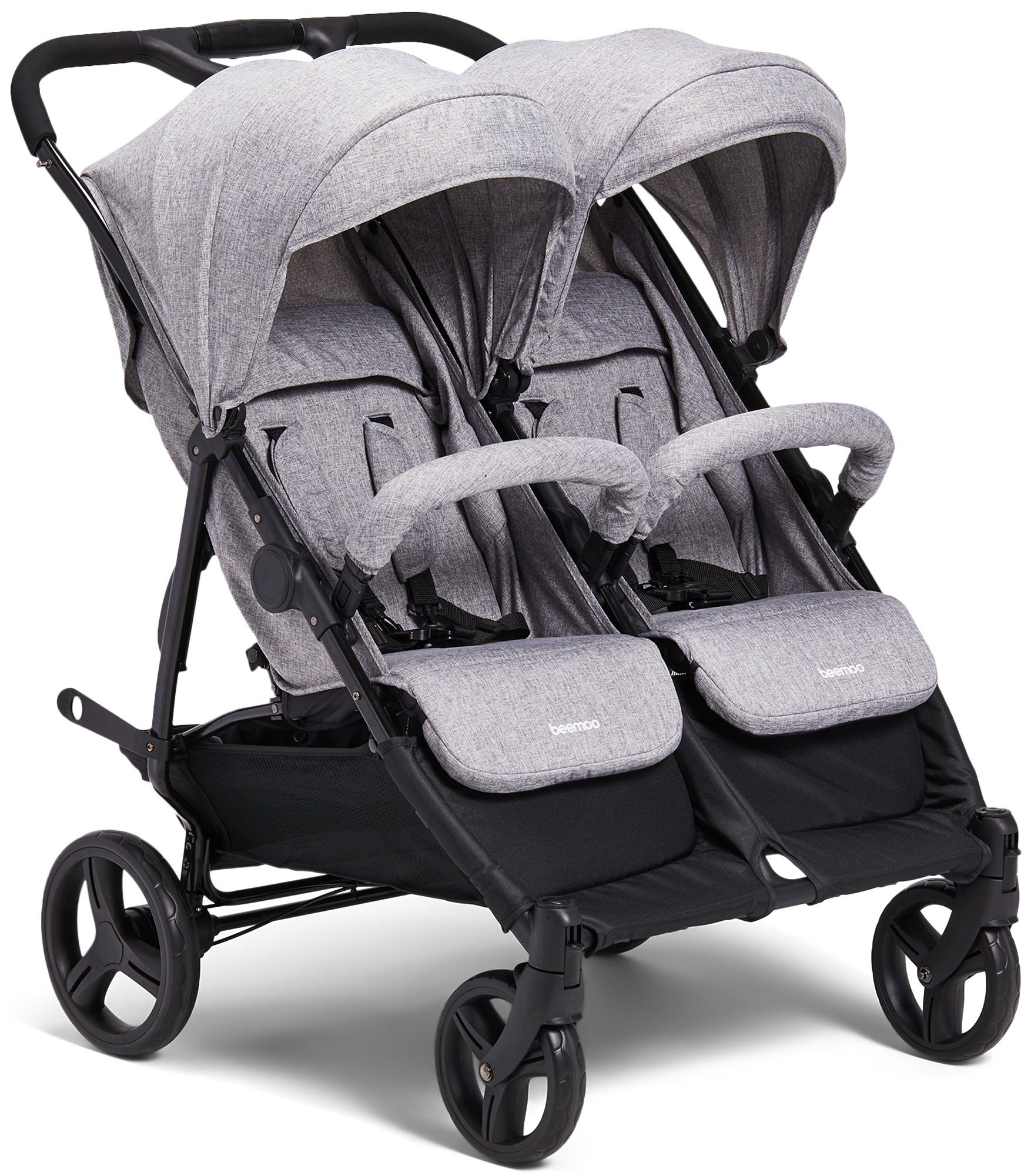 Beemoo Twin Shopper Sisarus- ja Kaksosrattaat, Grey Mélange