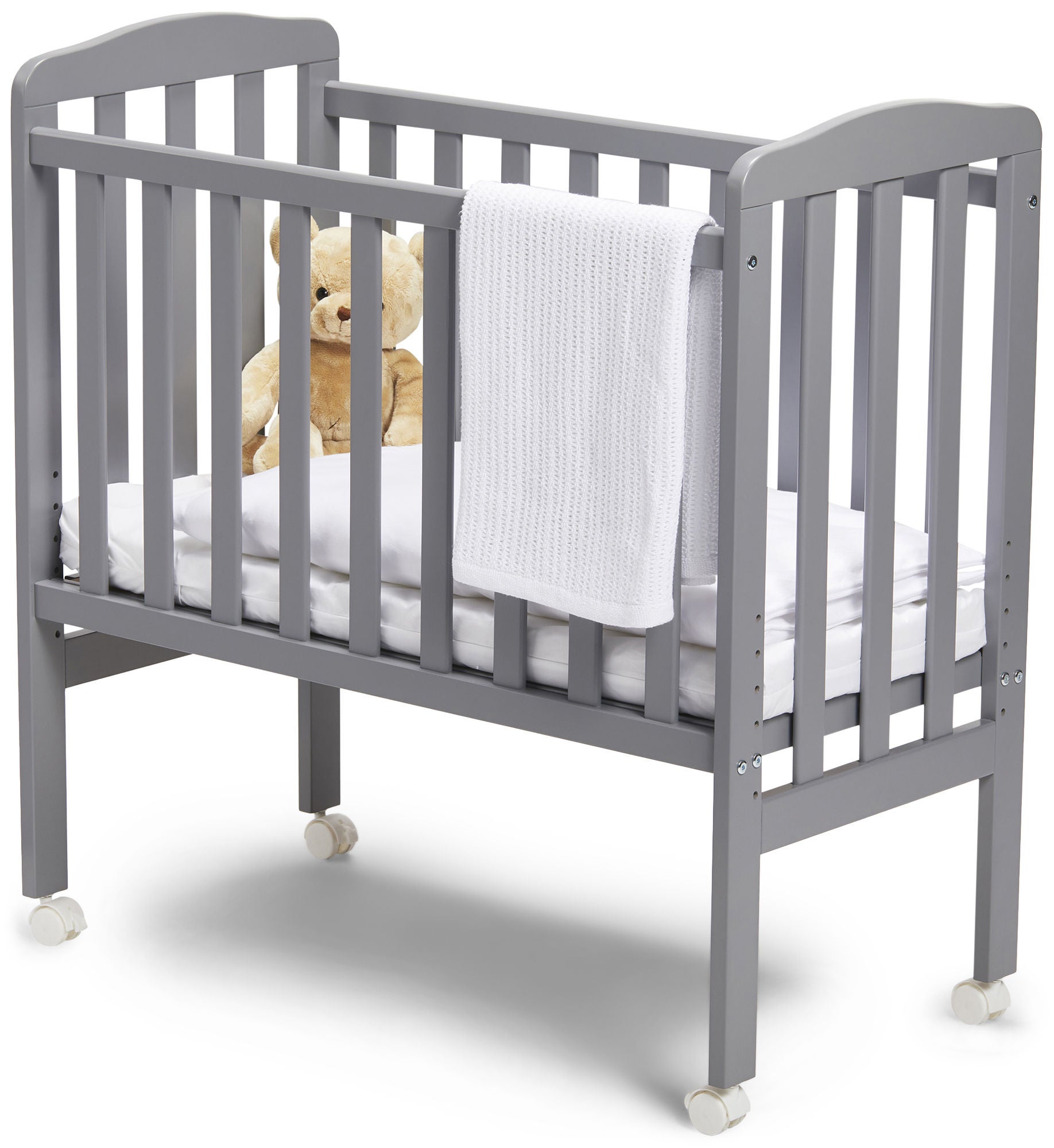 JLY Dream Bedside Crib, Harmaa
