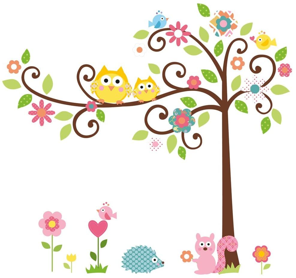 RoomMates Sisustustarrat Happi-Scroll Tree
