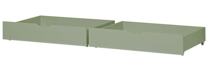 Hoppekids Sängynaluslaatikot 2 pack, Pale Green