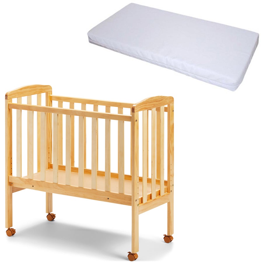 JLY Bedside Crib ja BabyDan PatjaComfort 84x40, Puu