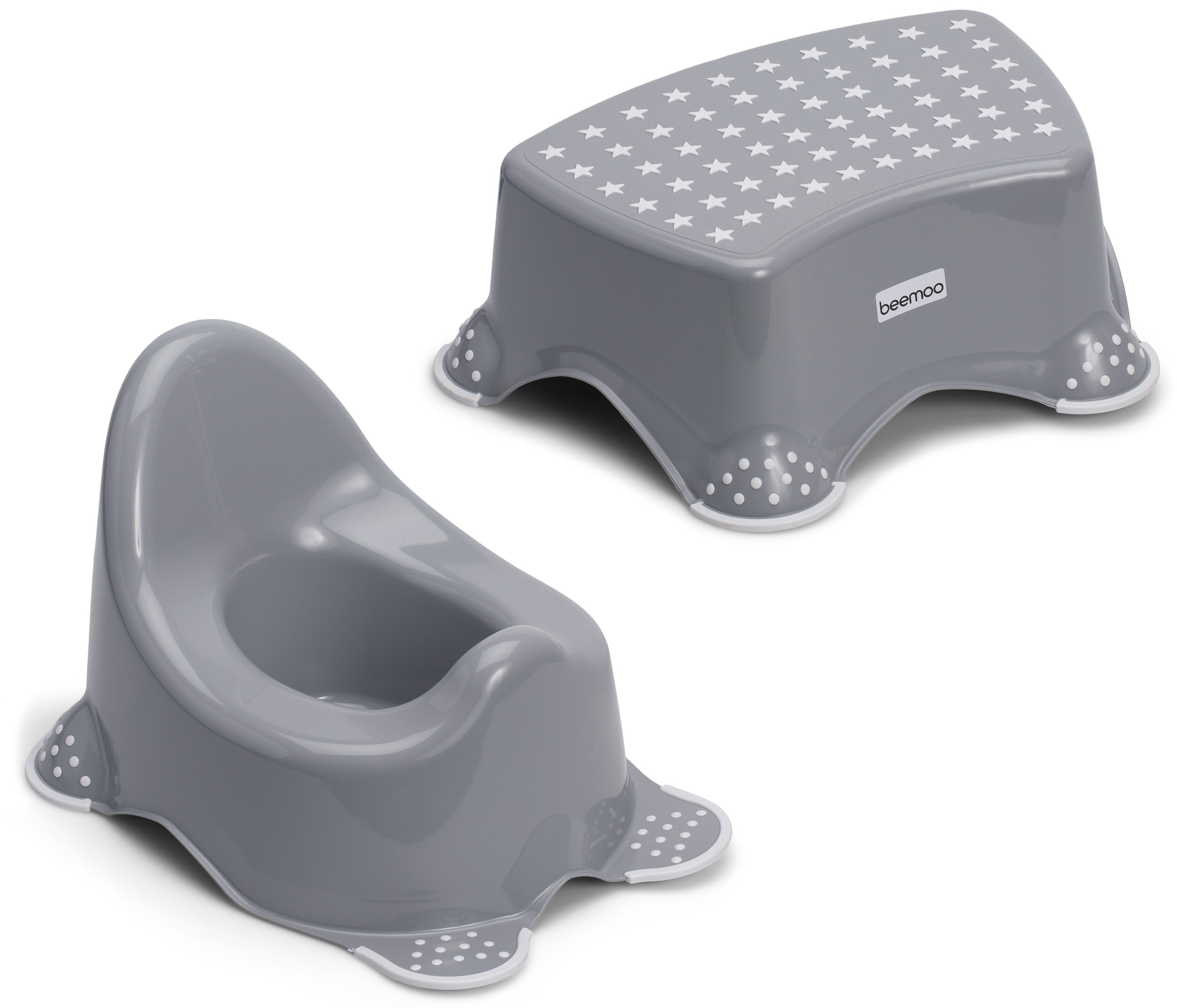 Beemoo Care Anti-Slip Potta ja Seisomakoroke, Harmaa