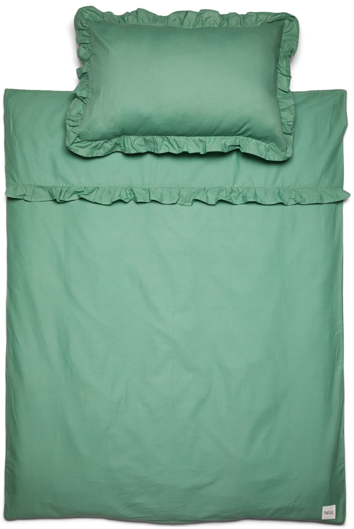 Minitude Pussilakanasetti Blossom 100x140, Green