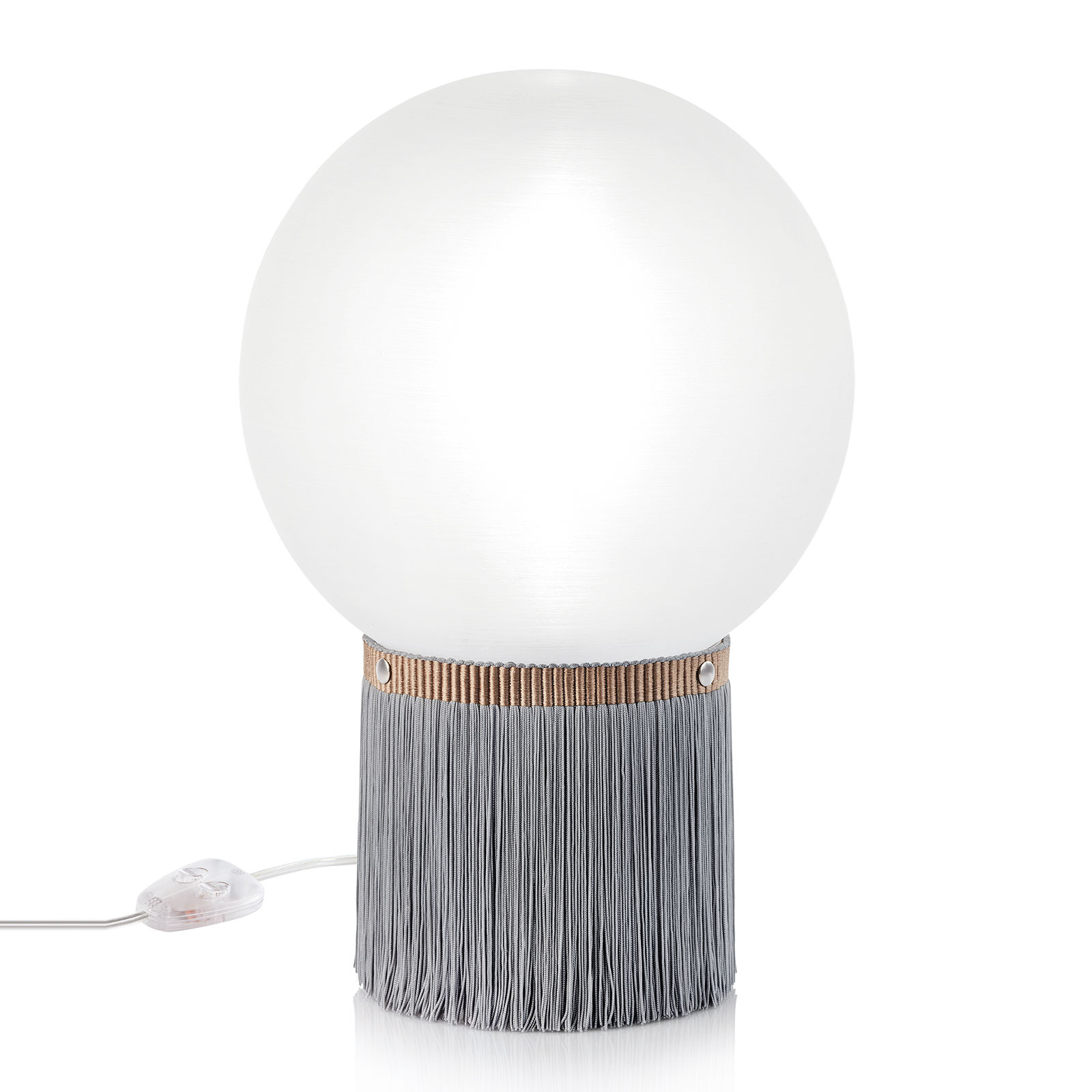 Slamp Atmosfera -pöytävalaisin Fringe 30 cm harmaa