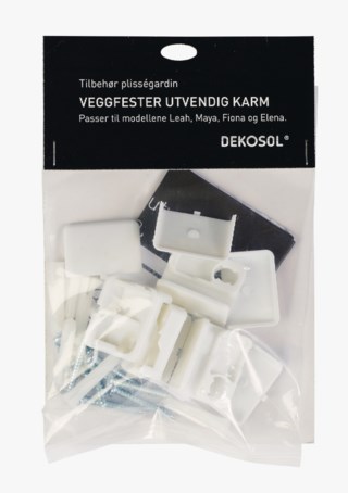 Lisäkiinnikkeet ikkunakarmille kehys valkoinen