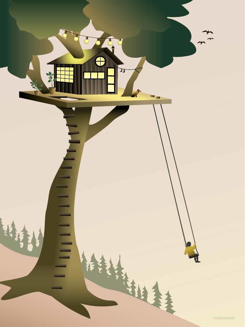 ViSSEVASSE Juliste Tree House 50x70