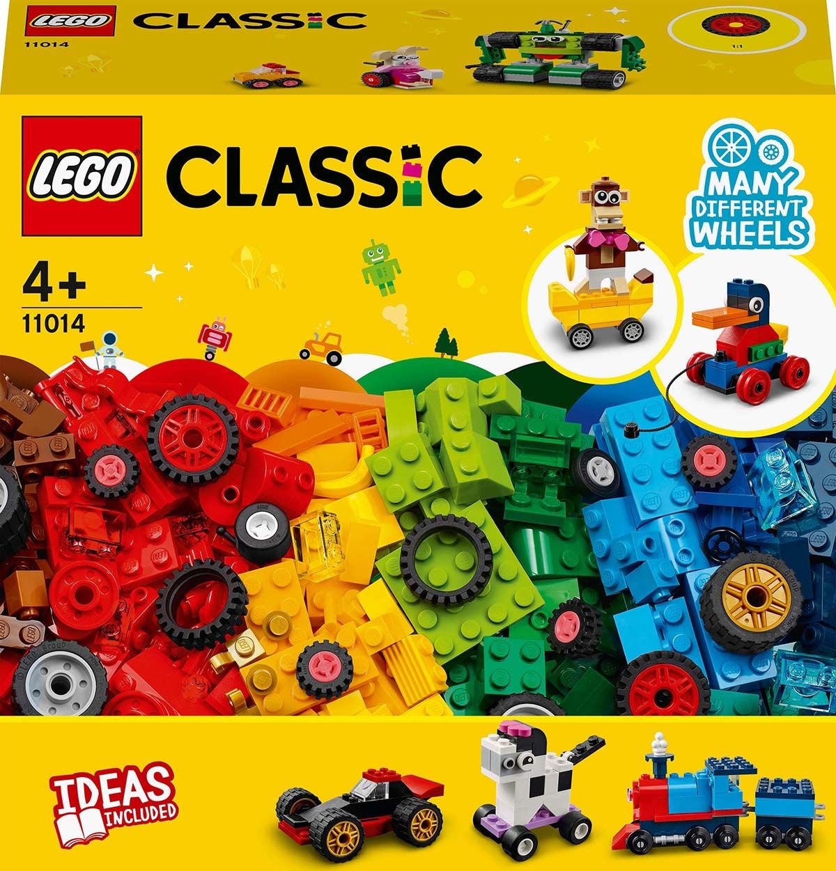 LEGO Classic 11014 Palikat ja Pyörät