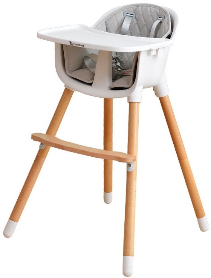 EcoViking Syöttötuoli 2-in-1, White/Grey