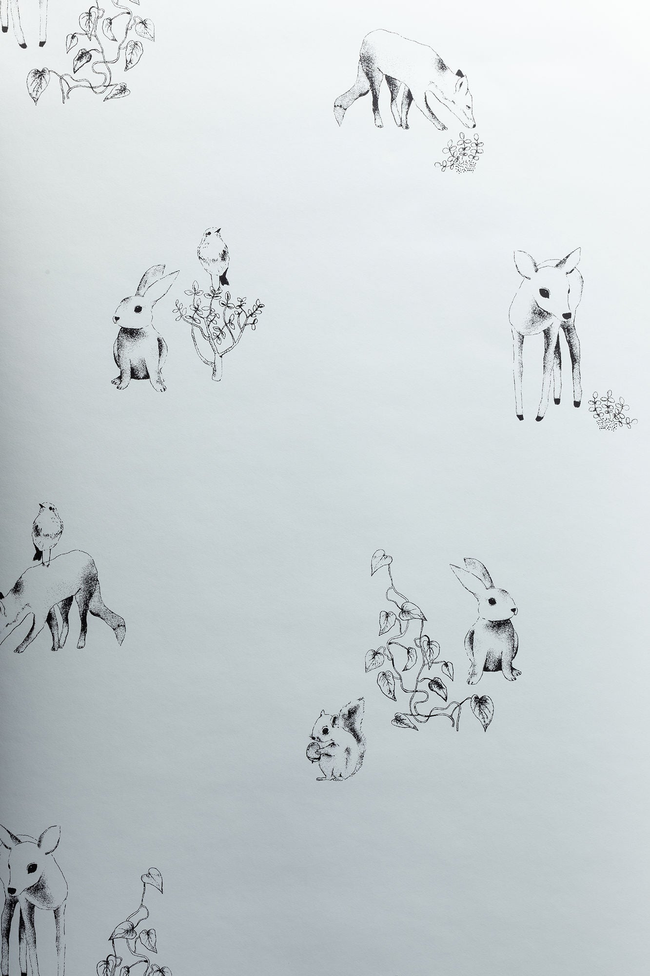 Lilou Lilou Tapetti Nature Animals, Vihreä