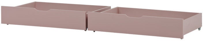 Hoppekids Sängynaluslaatikot 2 pack, Pale Rose