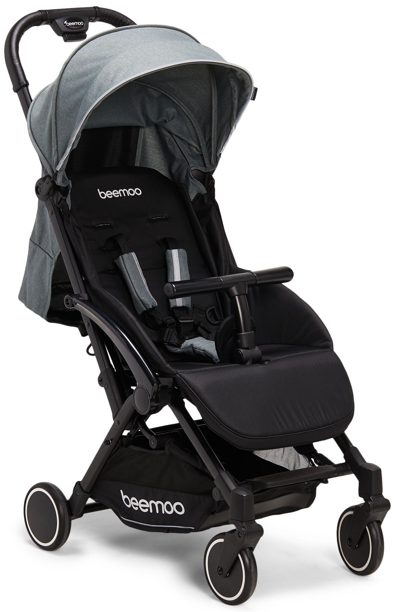 Beemoo Easy Fly Lux Lastenrattaat, Stone Green Melange