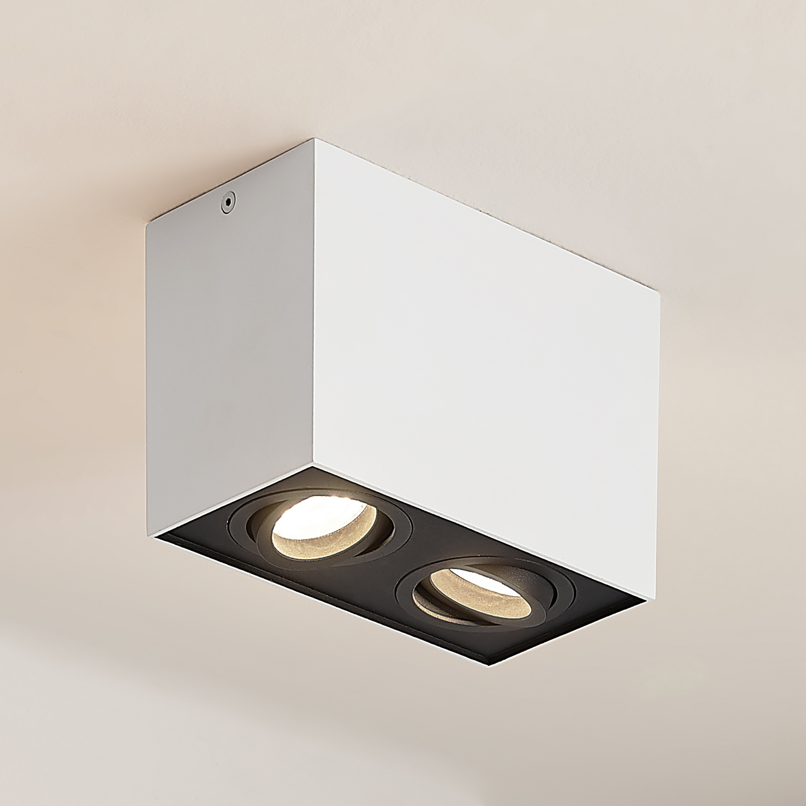 Arcchio Hermalina -kattovalo, kulmikas, 2-lamp.