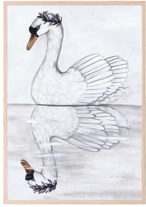 That's Mine Juliste Swan Reflection 30x40