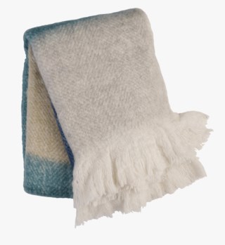 Alba stripe torkkupeitto sininen
