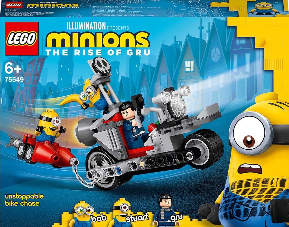 LEGO Minions 75549 Kätyrit: Pysäyttämätön Pyöräretki