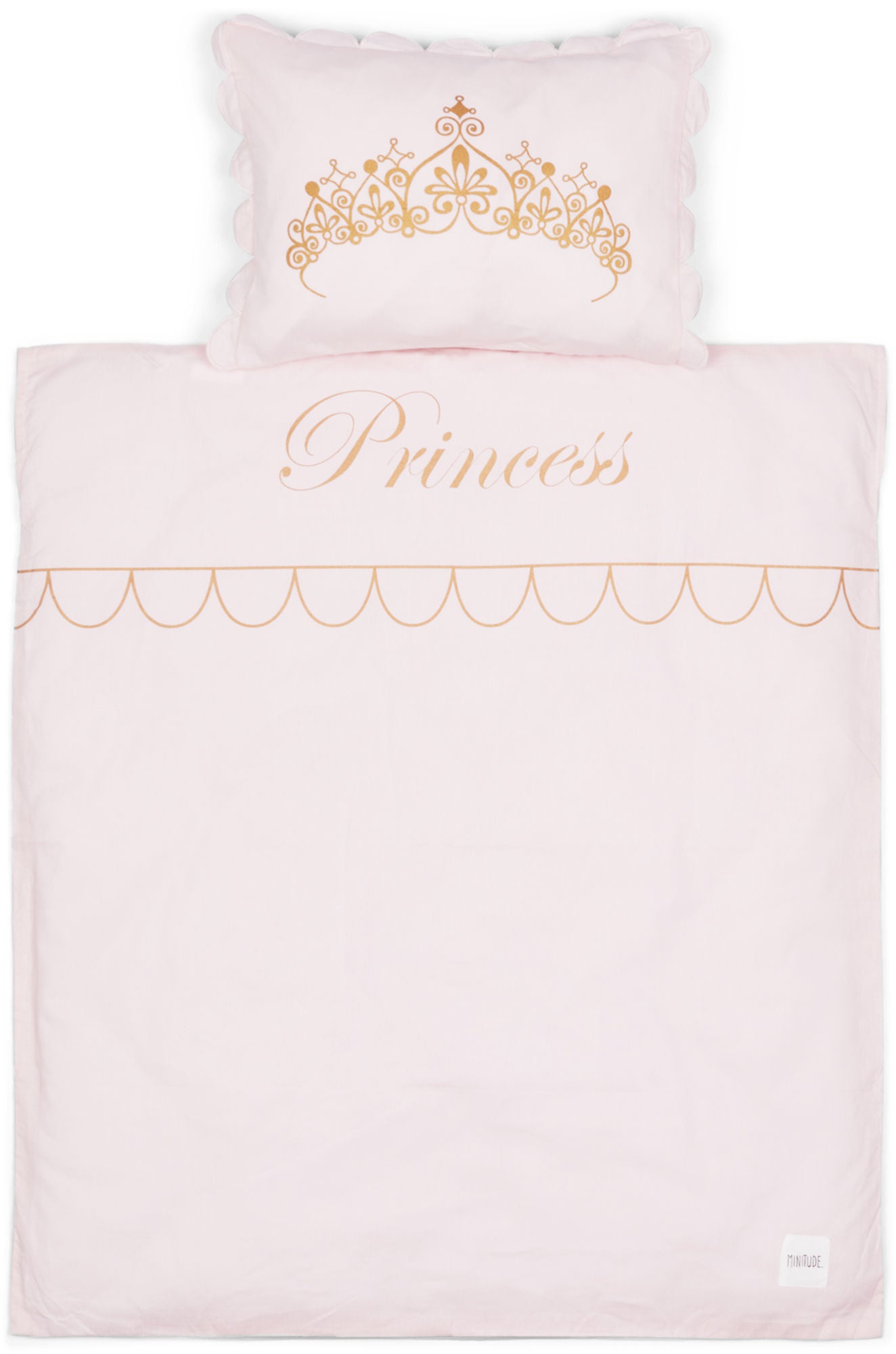 Minitude Princess Pussilakanasetti 70x80, Chalk Pink