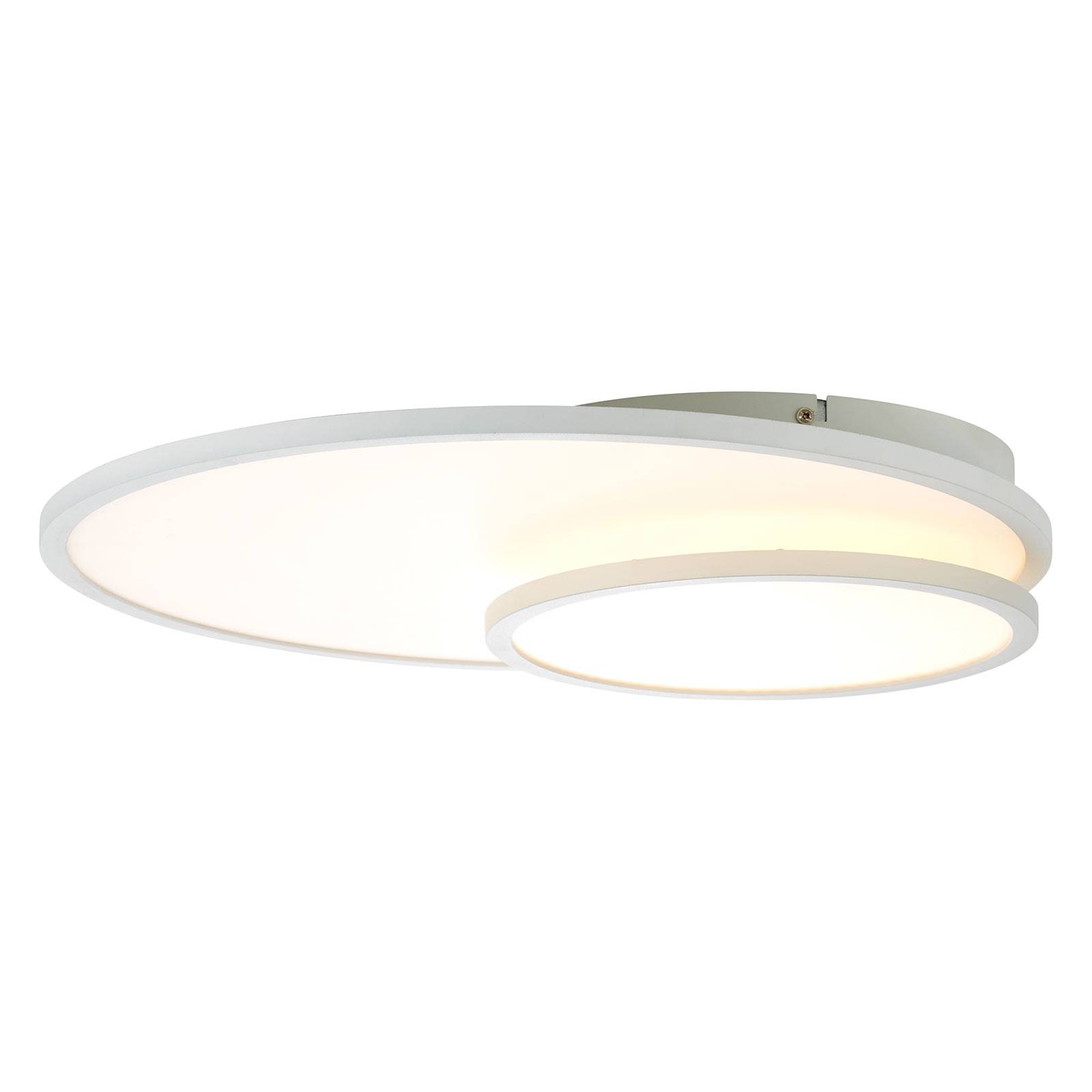 LED-kattovalaisin Bility, pyöreä, valkoinen kehys