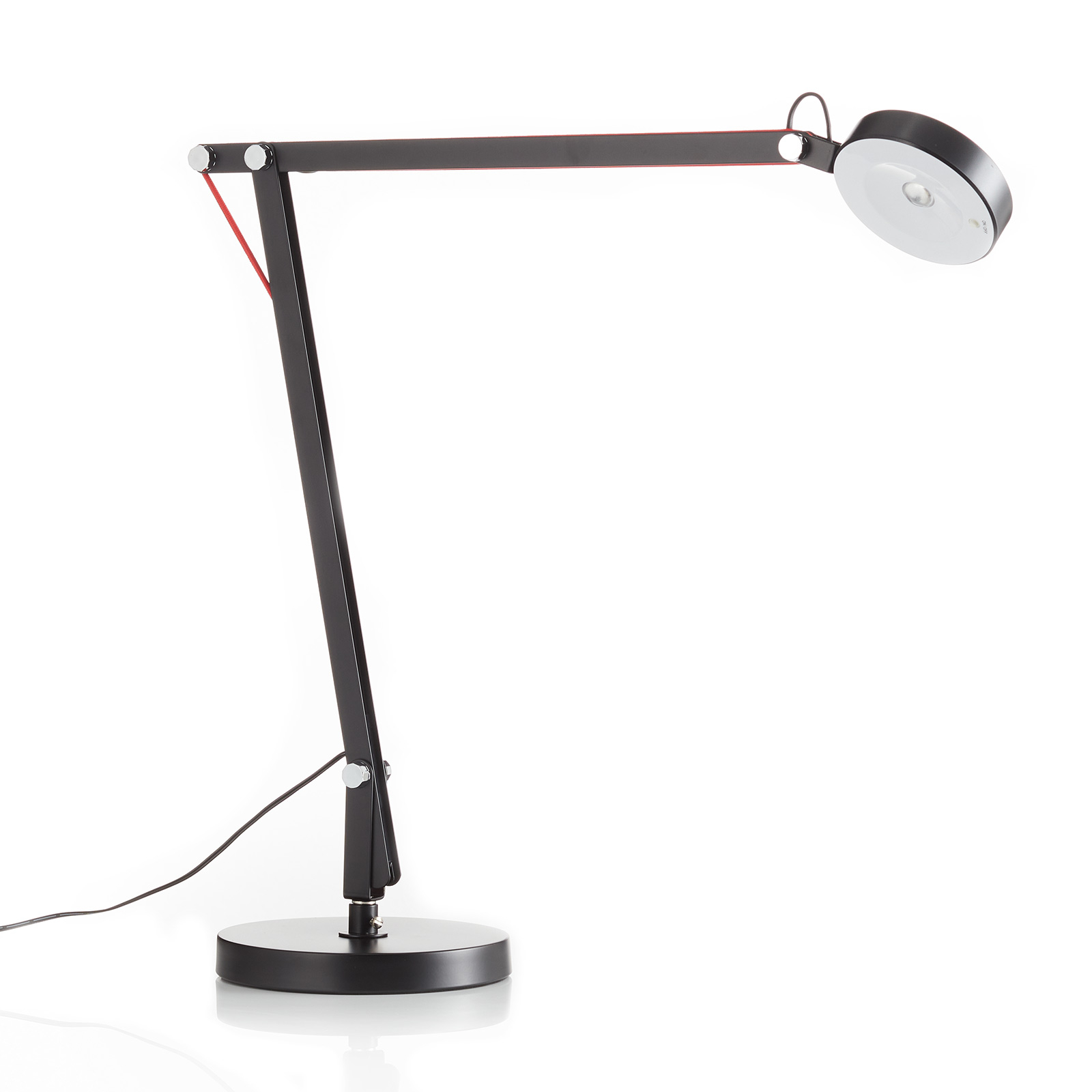 LED-työpöytälamppu Stina metallista, musta