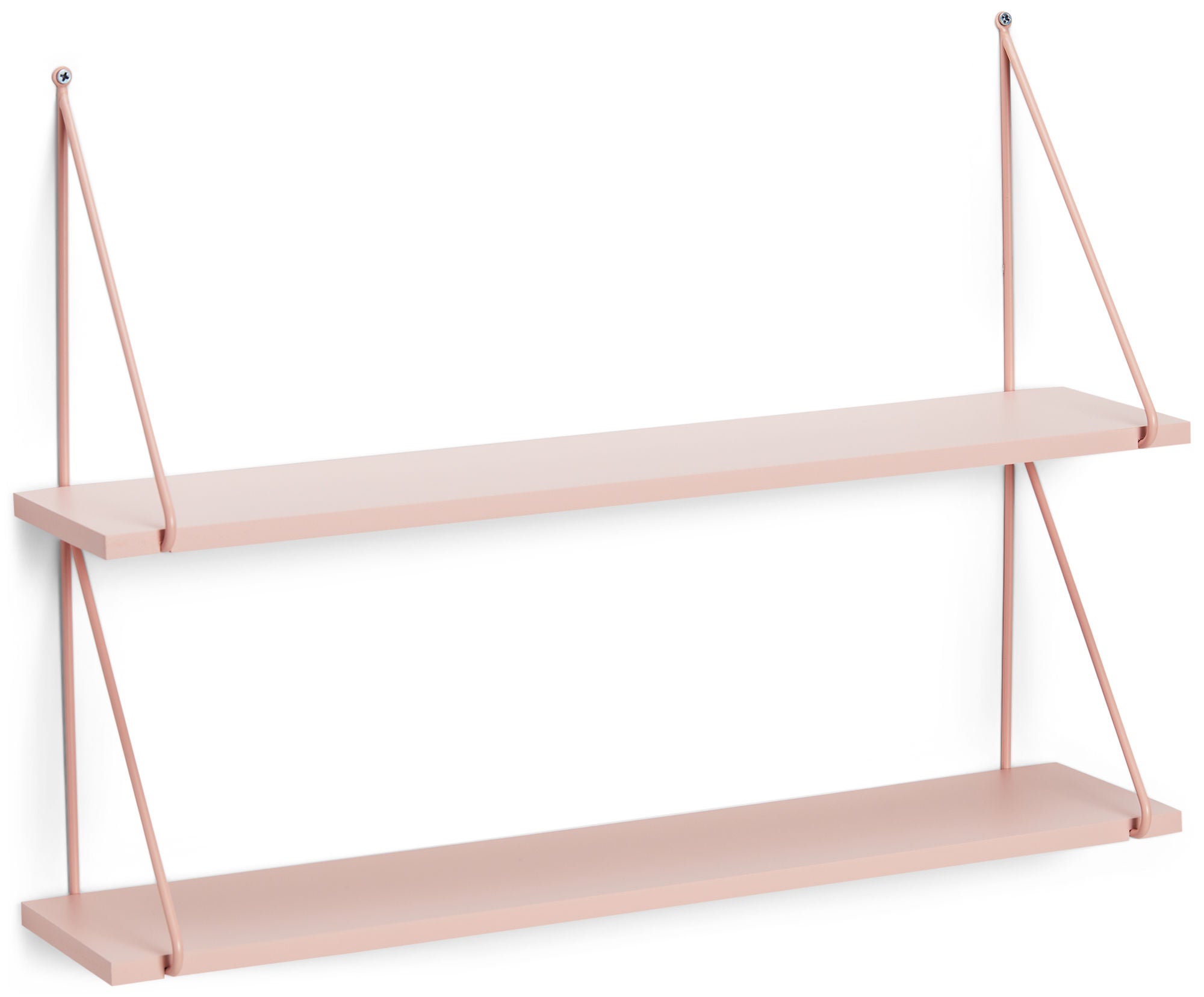 Alice & Fox Seinähylly Triangle 2-Kerrosta, Rosa