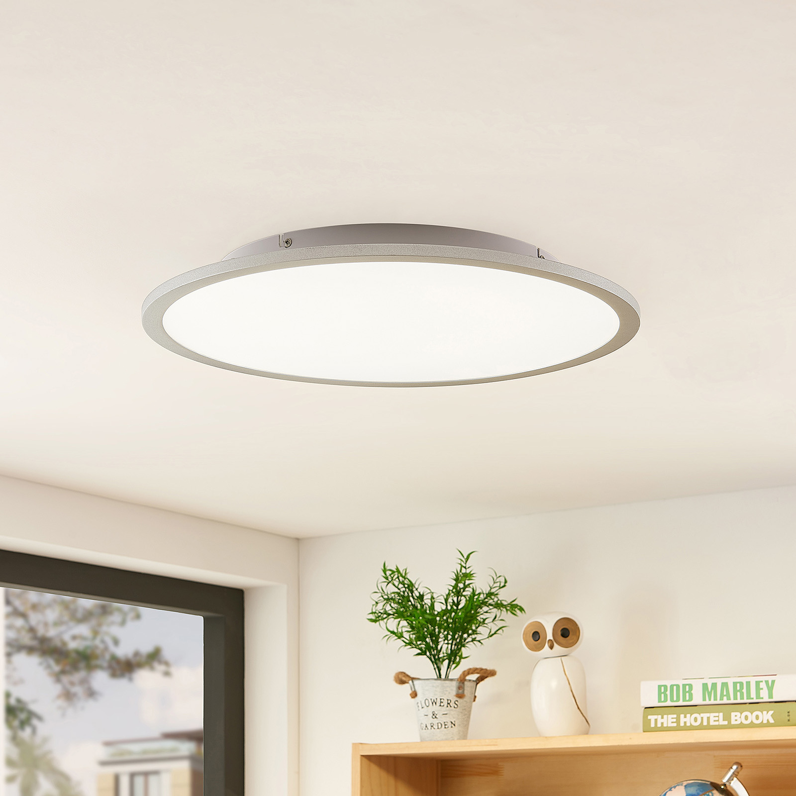 Lindby Narima -LED-kattovalo, CCT, Ø 50 cm