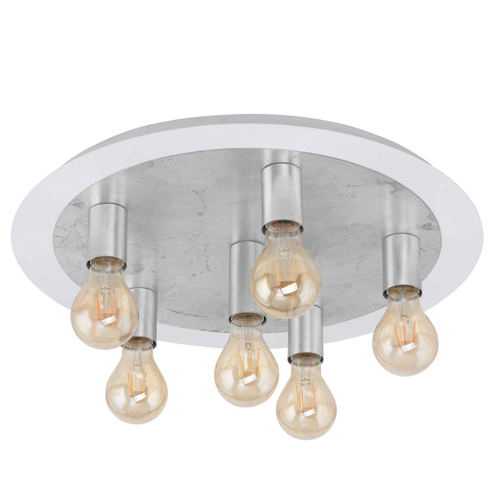 LED-kattovalaisin Passano 6-lamppuinen, hopea