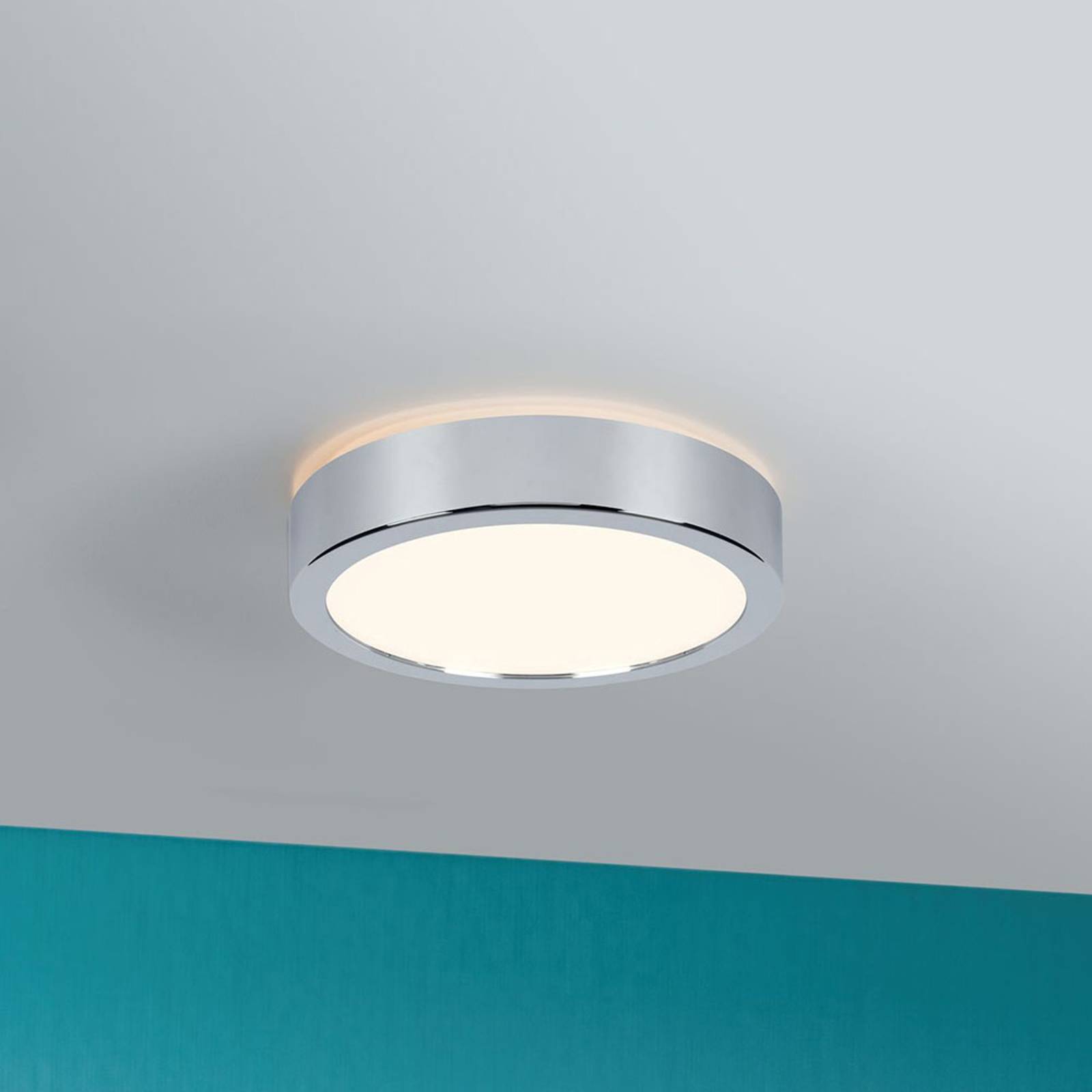 Paulmann Aviar -LED-kattovalo 22 cm kromi 3000K