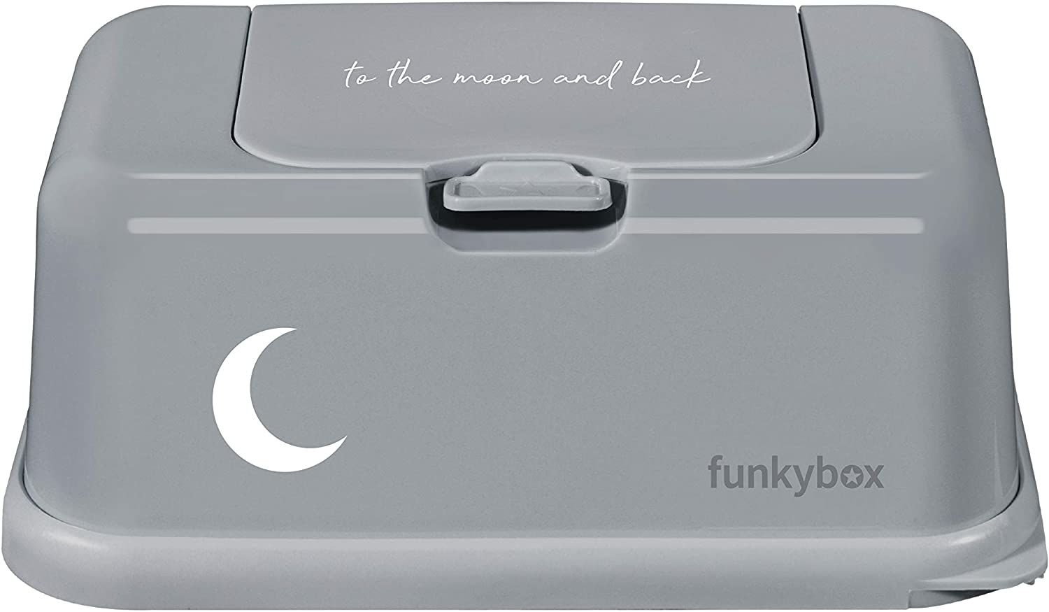 Funkybox Säilytysrasia Kosteuspyyhkeille Moon, Harmaa