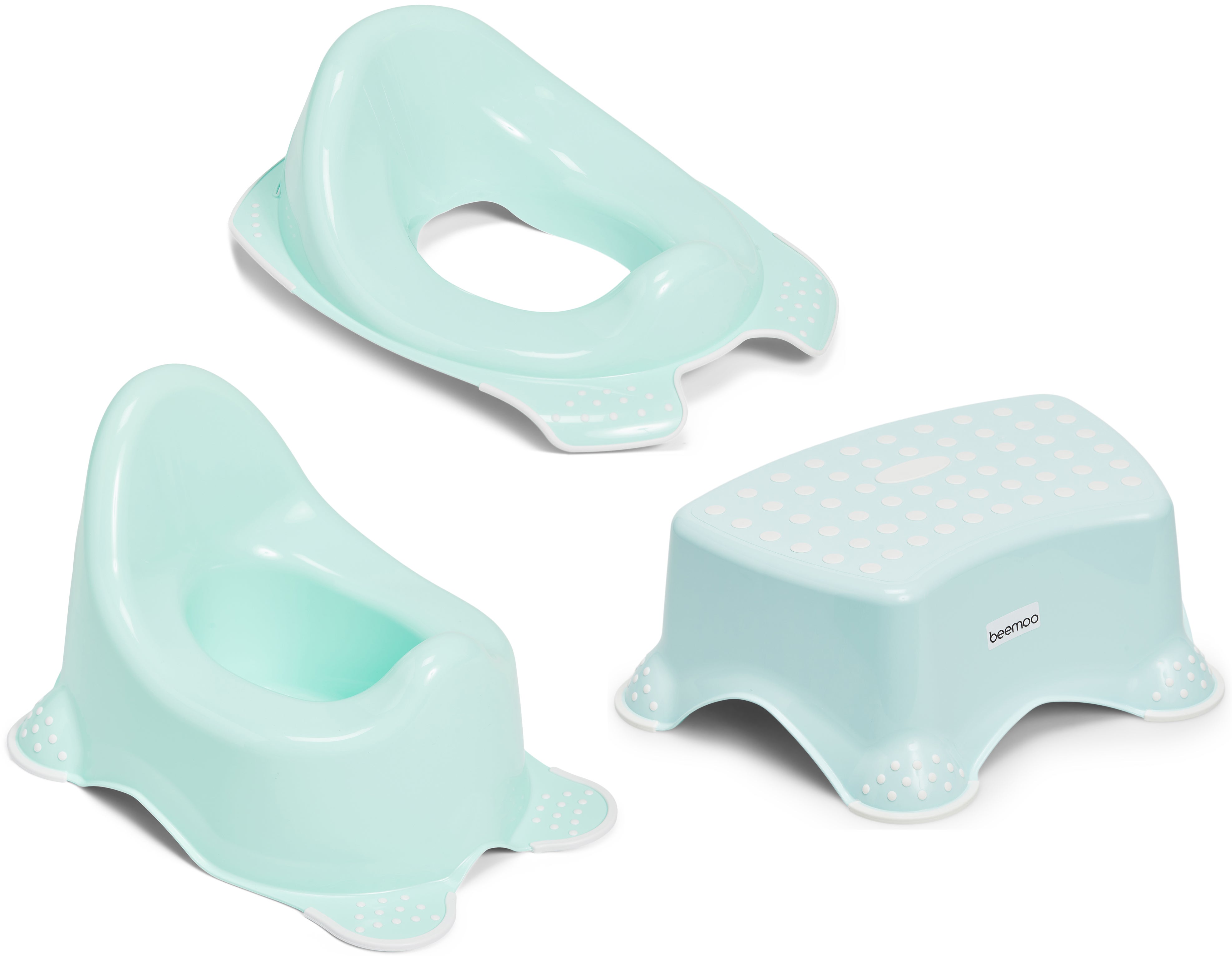 Beemoo Care Liukuestepotta, WC-Supistaja ja Korokejakkara, Aquamarine