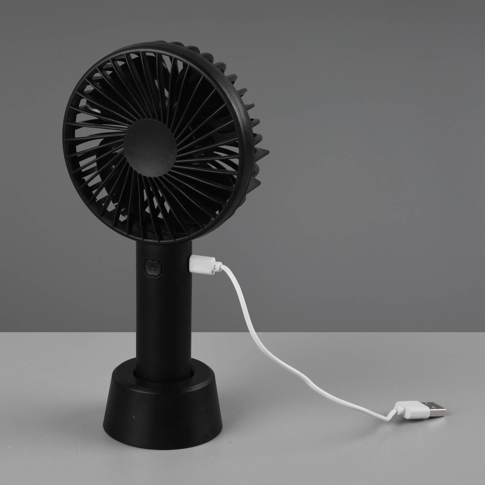 Pöytätuuletin Windy, USB/akku, musta