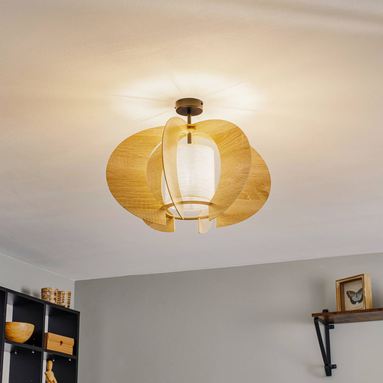 Kattovalaisin Modern C M, puiset levyt Ø 50 cm
