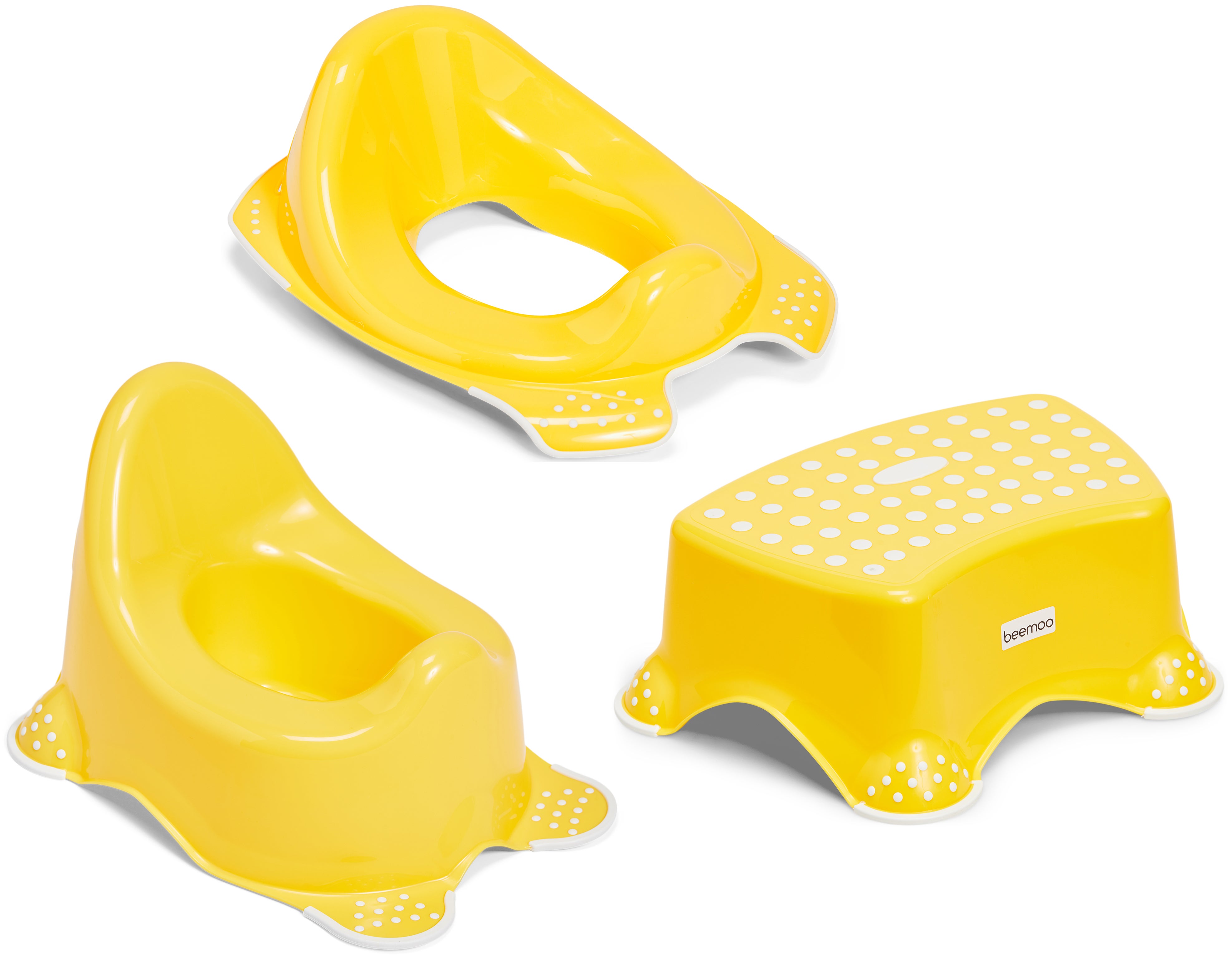 Beemoo Care Liukuestepotta, WC-Supistaja ja Korokejakkara, Capri Yellow