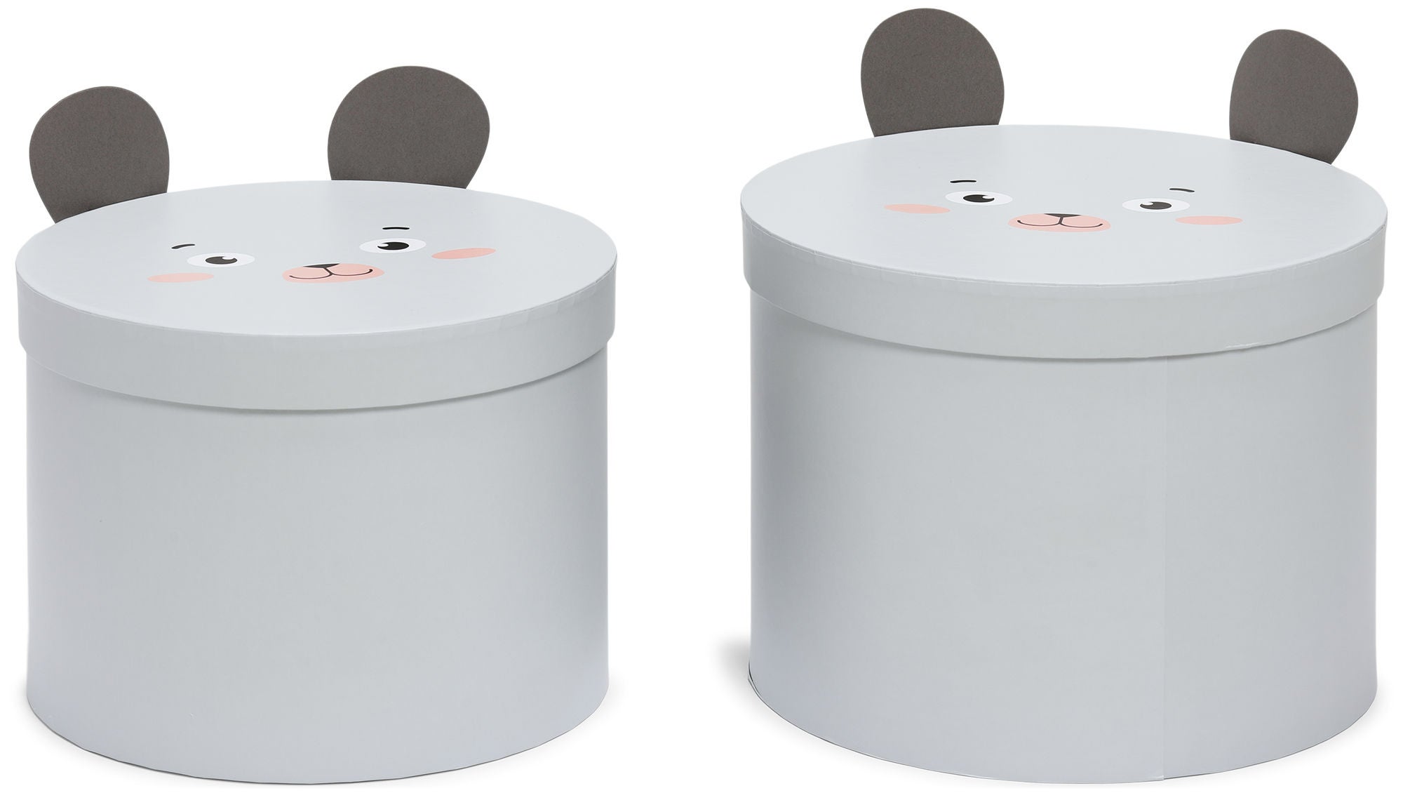 Alice & Fox Säilytyslaatikot 2-Pack Hiiri, Valkoinen