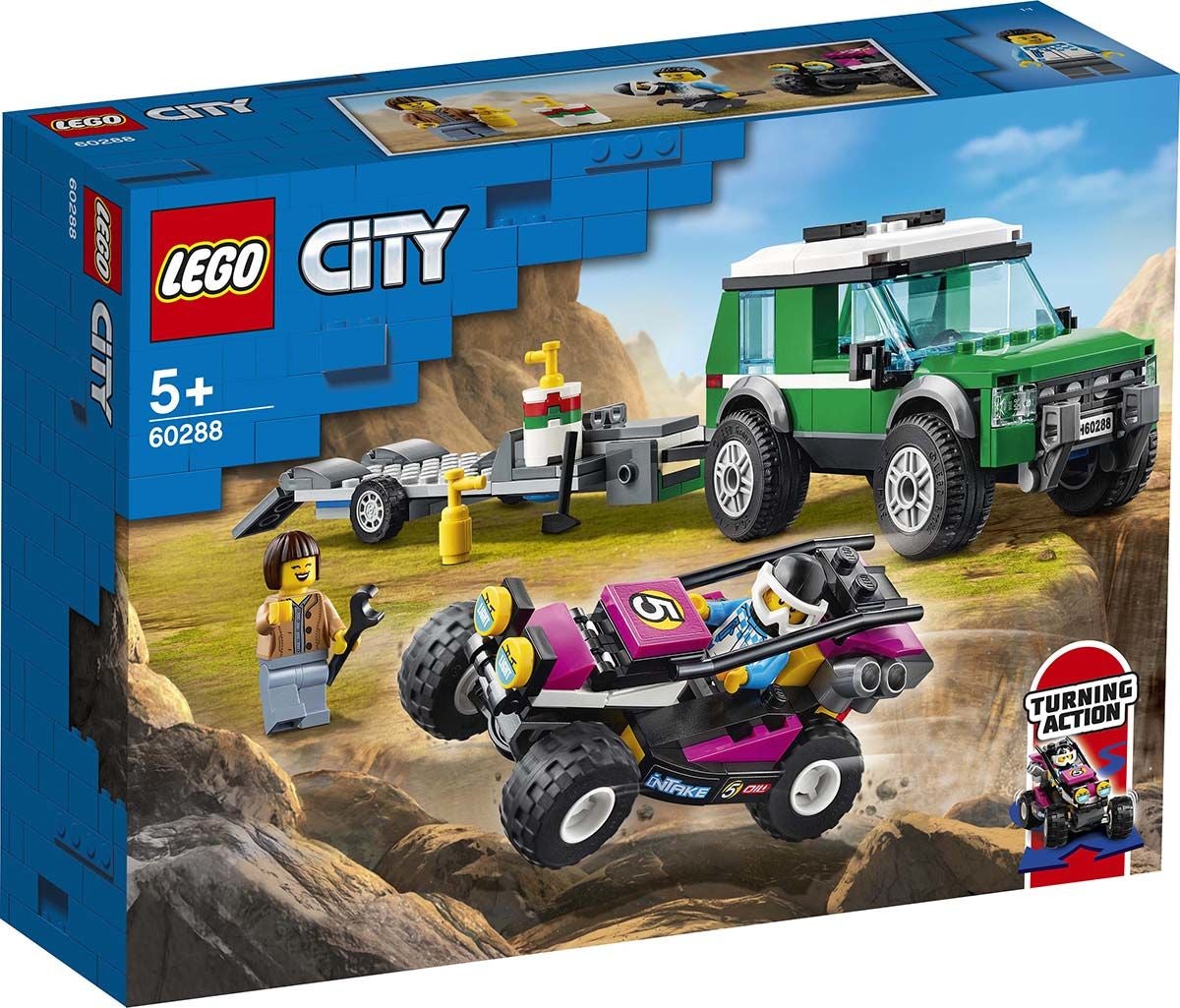 LEGO City Great Vehicles 60288 Kilpa-auton kuljetusauto