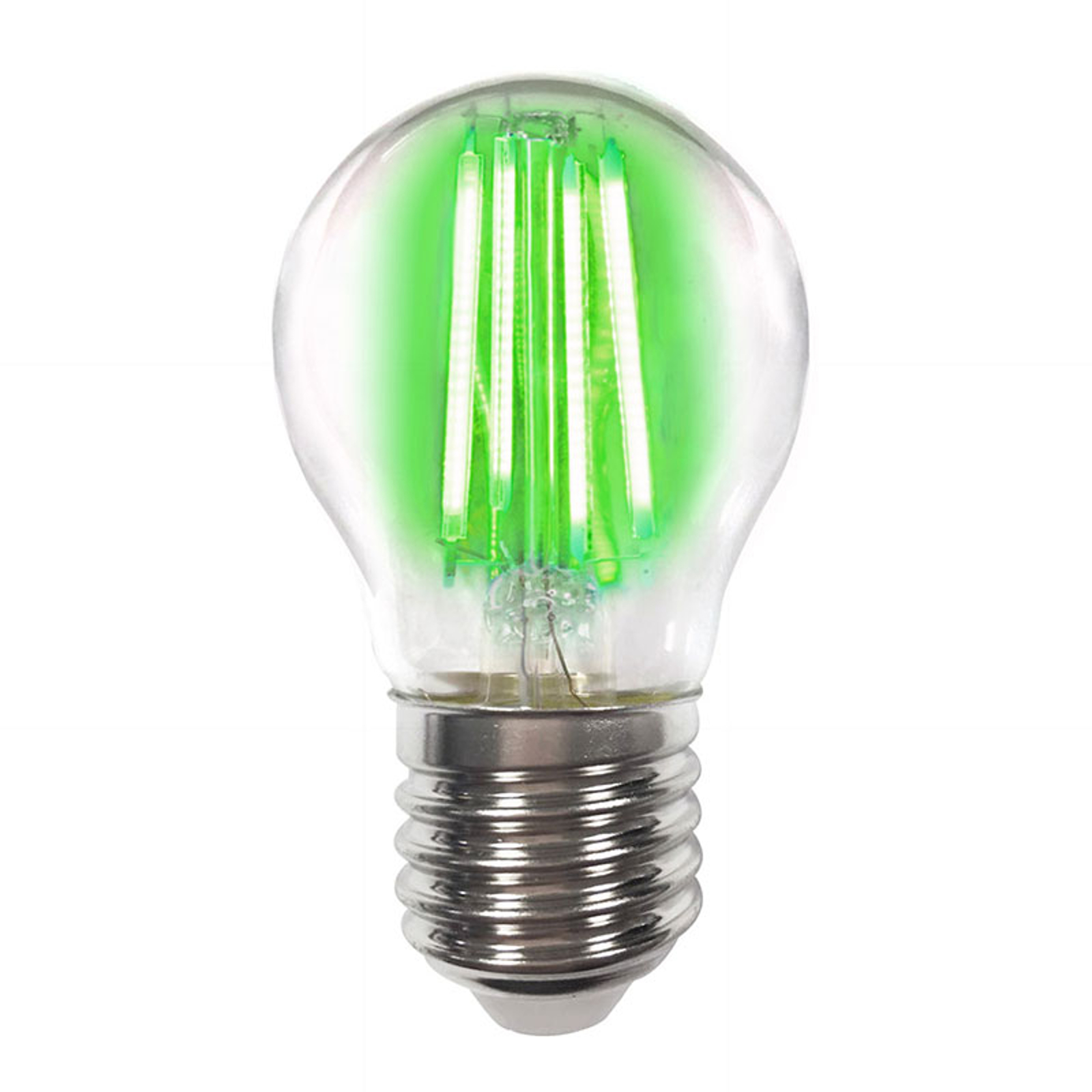 Värillinen E27 4W -LED-lamppu filament, vihreä