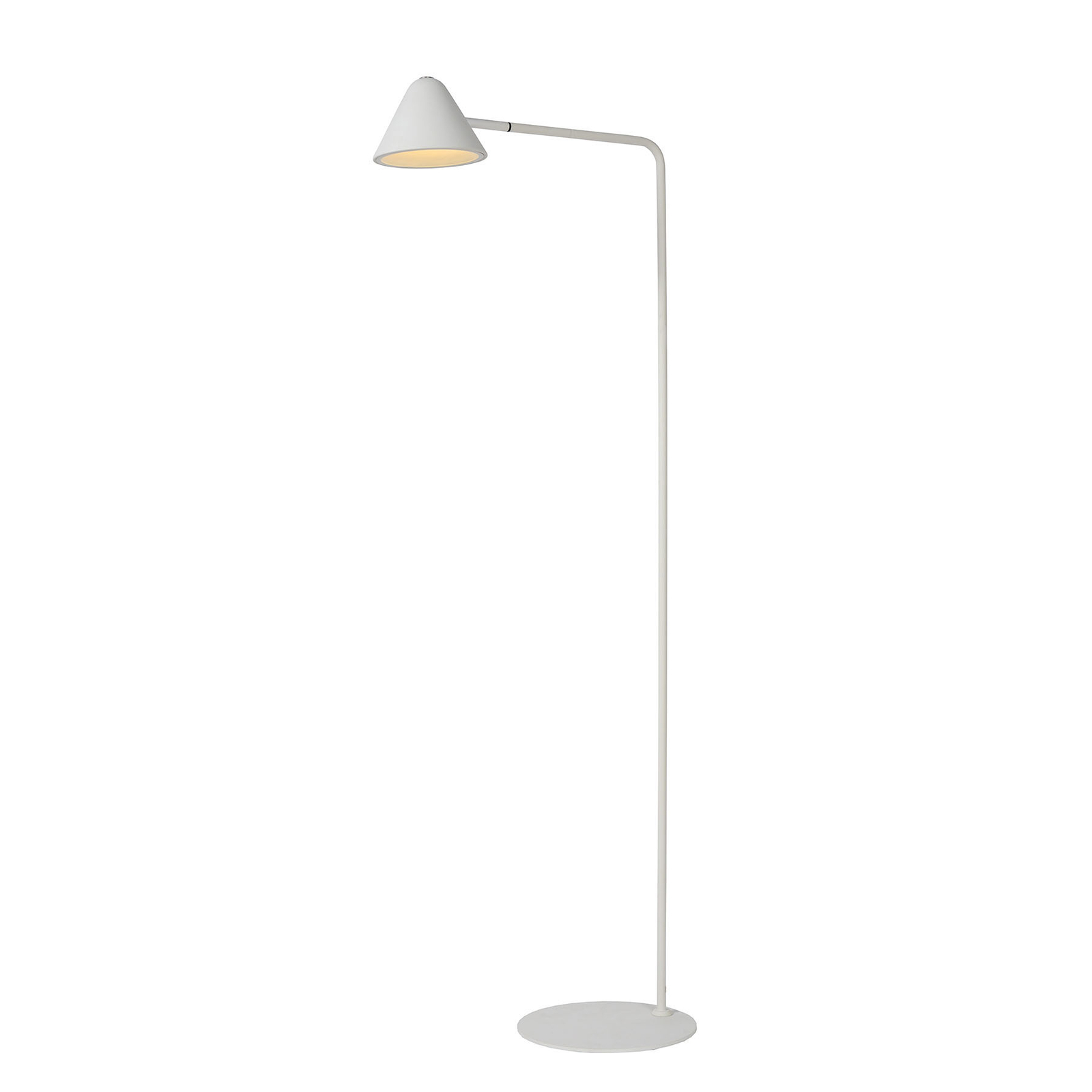 LED-lattiavalo Devon metallia, valkoinen