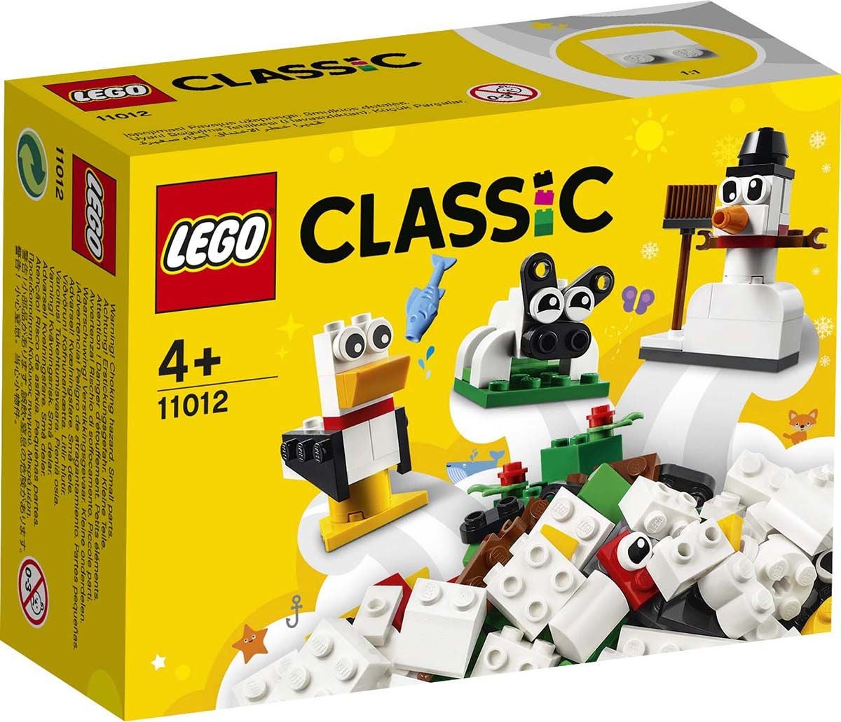 LEGO Classic 11012 Luovan Rakentajan Valkoiset Palikat