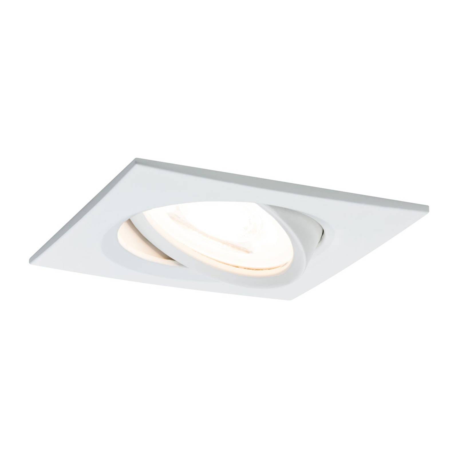 Paulmann LED-spotti Nova Coin kulmikas valkoinen