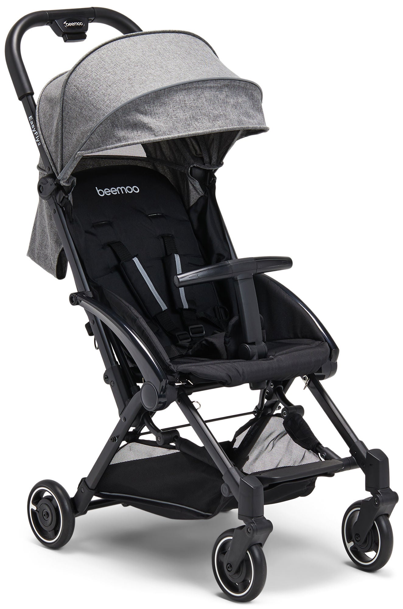 Beemoo Easy Fly 2 Lastenrattaat, Grey Mélange