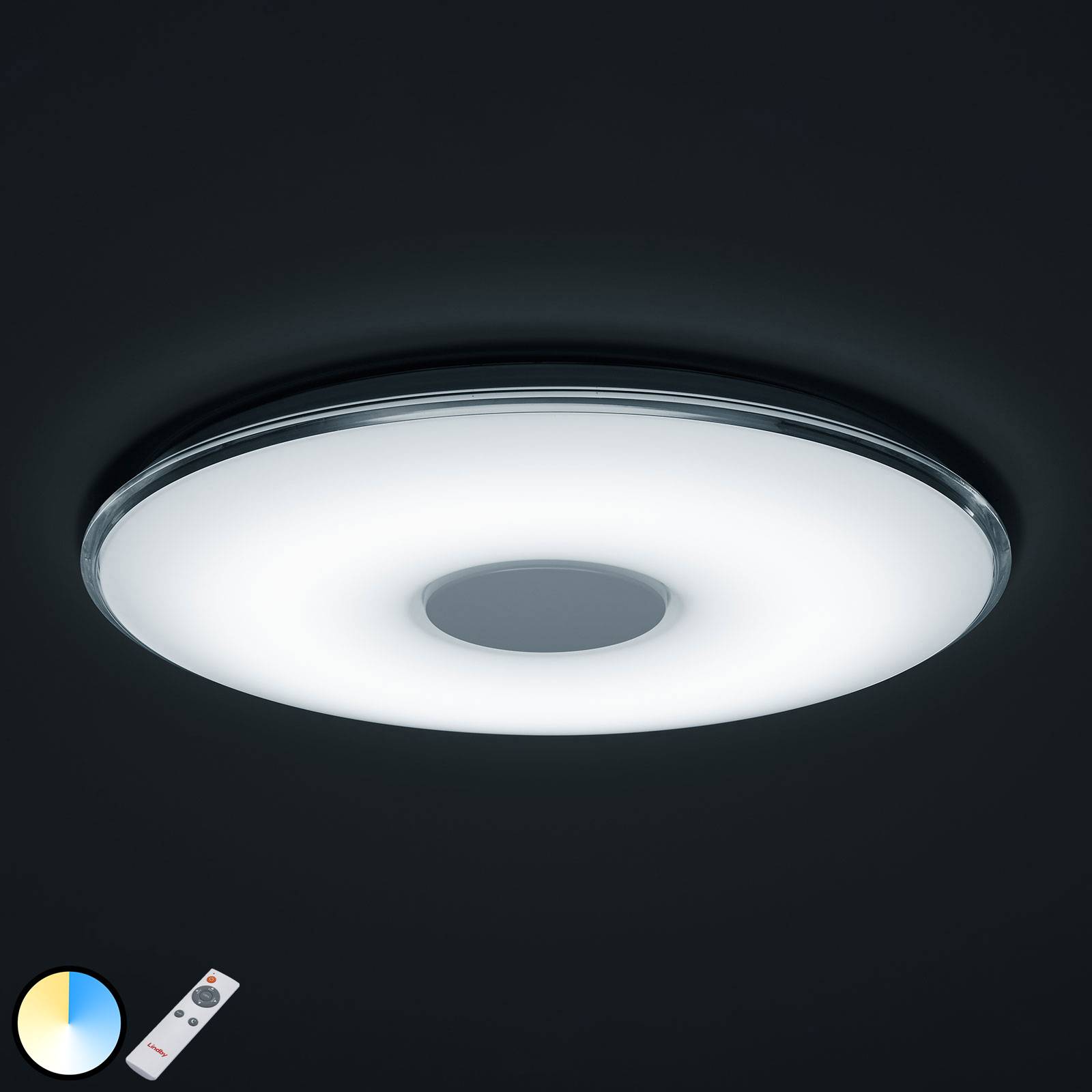 LED-kattovalaisin Brajan, 3 000–5 500 K, pyöreä