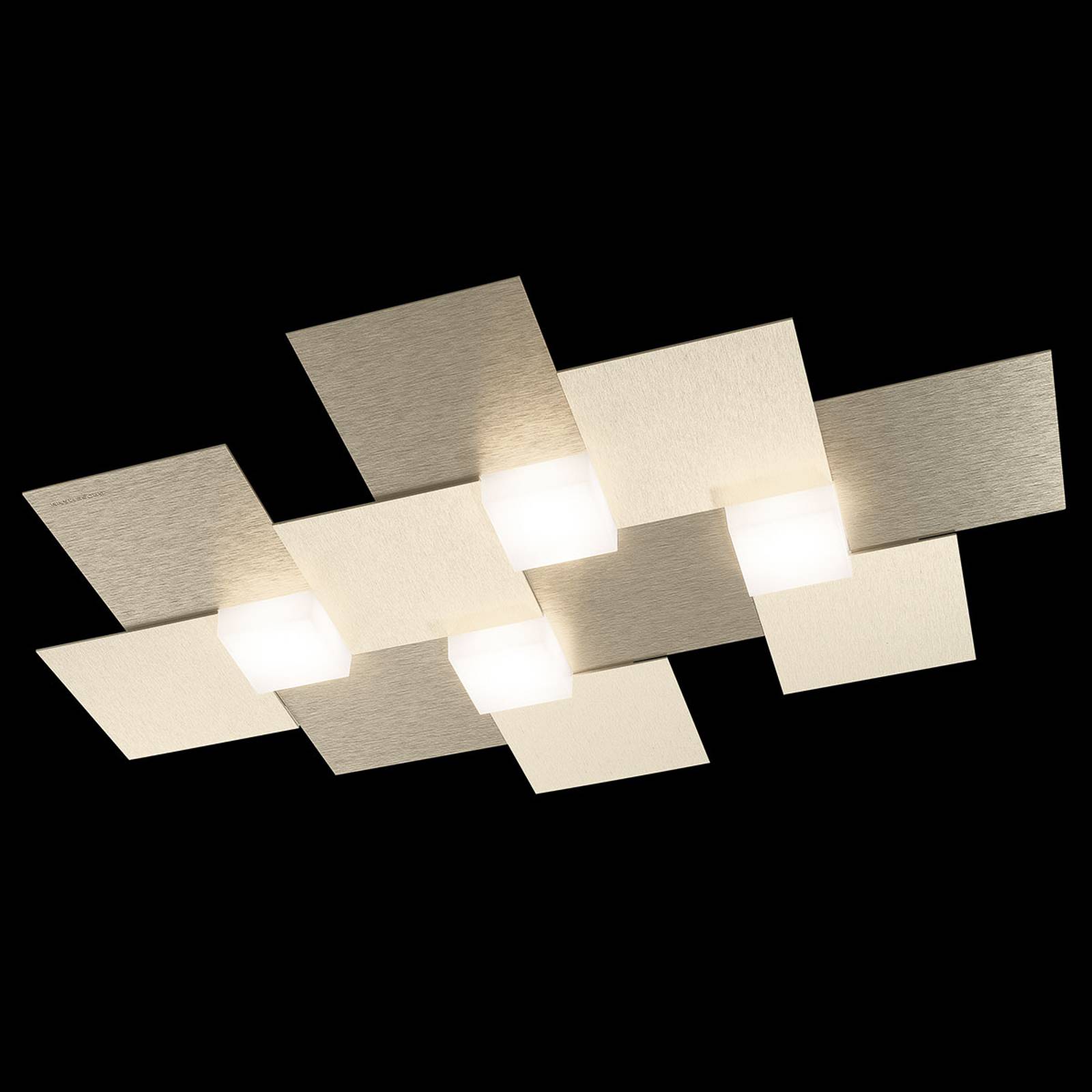 GROSSMANN Creo -kattovalaisin 4-lamp. 55x38,5 sham