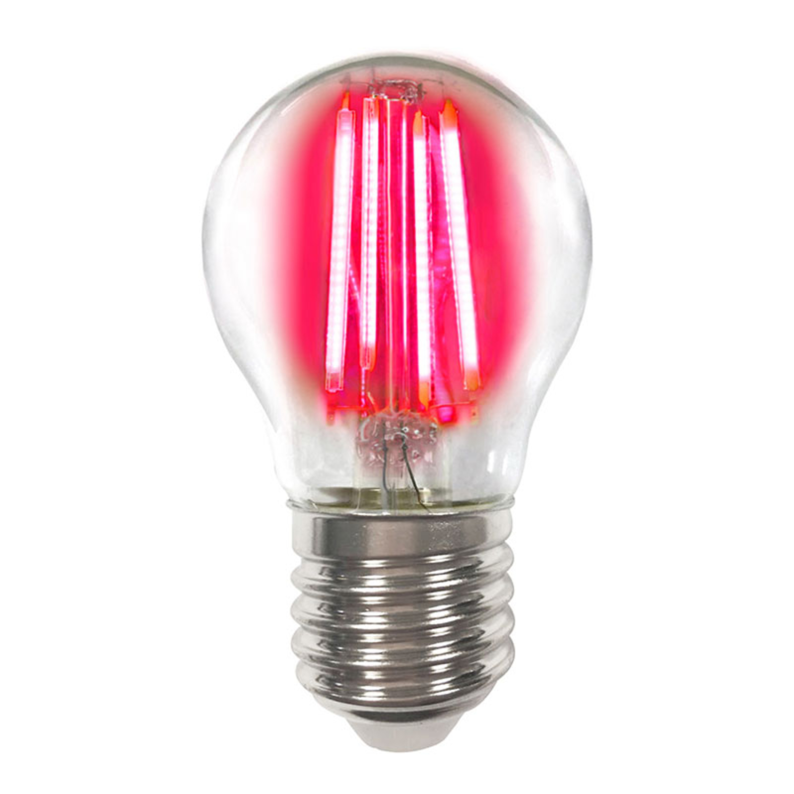 Värillinen E27 4W -LED-lamppu filament, punainen