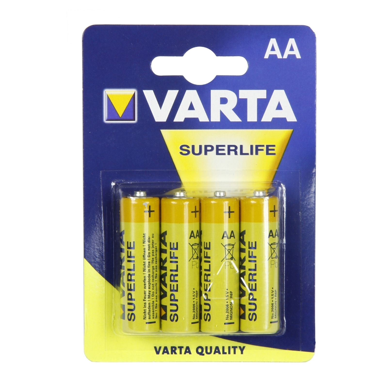 AA Mignon Superlife ZK -paristo 4kpl läpipaino