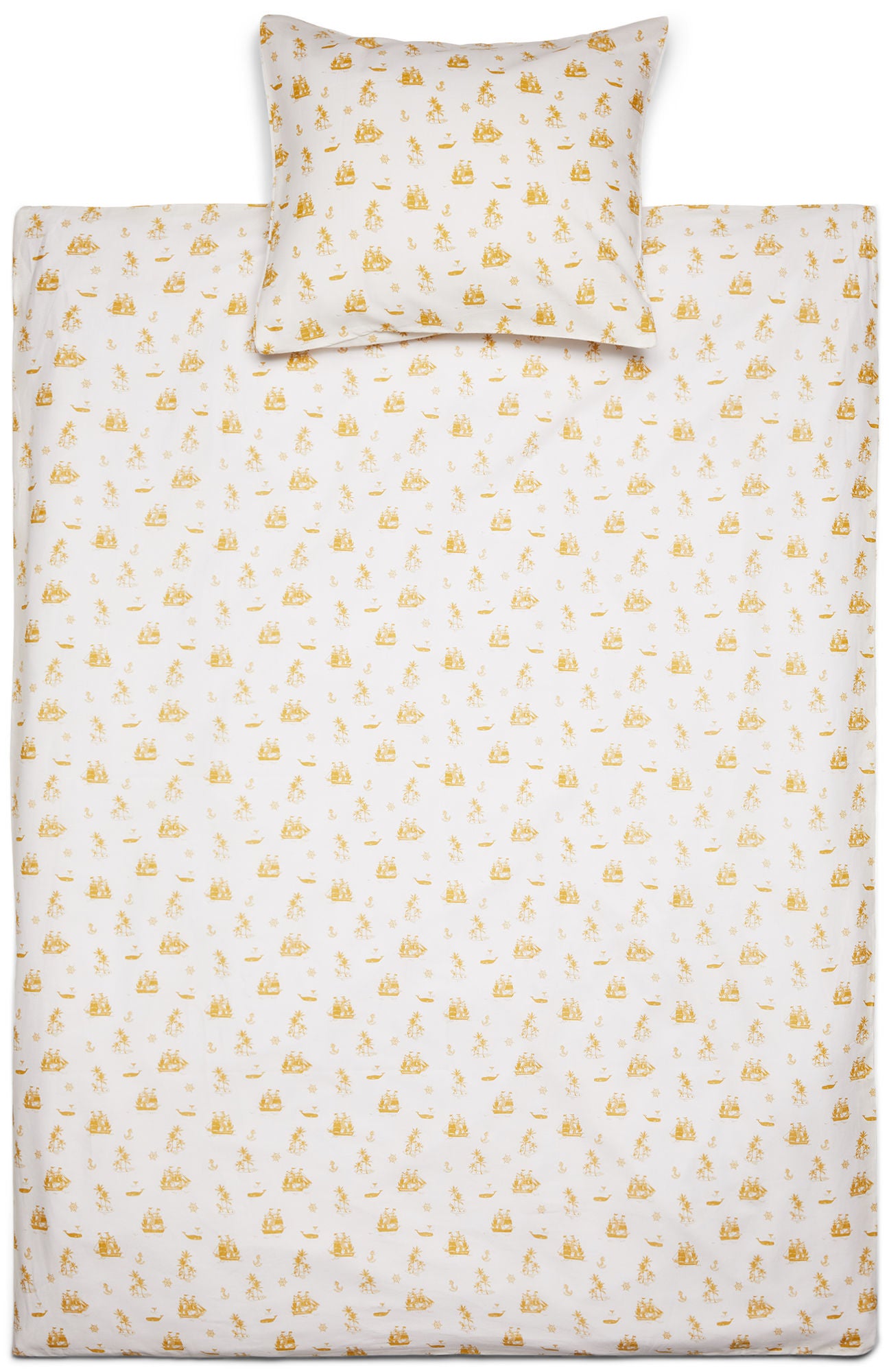 Minitude Pussilakanasetti ShipOhoj 100x140 DK, Pristine/Tinsel